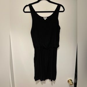 Splendid cotton black dress size medium with elastic waistband